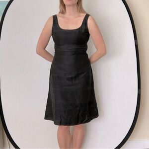 🍄Papillon 100% silk Black Dress (M)